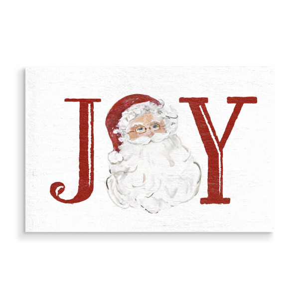 Holzbild "Santa Freude" artboxONE - Typografie,Weihnachten - Freude,Weihnachten,Weihnachtsmann,Urlaub