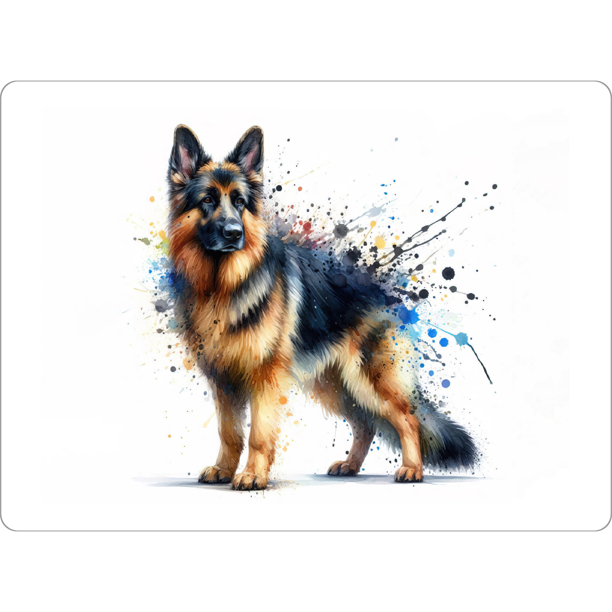 Tischset "German Shepherd dog watercolor B" artboxONE - Tiere,Abstrakt