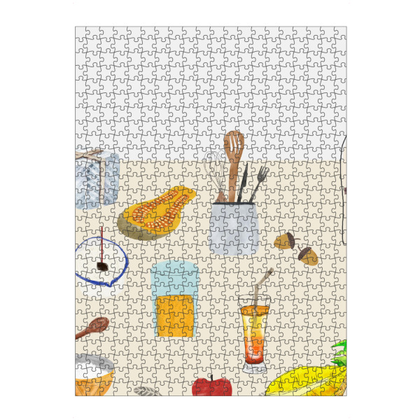 Puzzle Ravensburger "Culinary Collage" artboxONE - Essen & Trinken