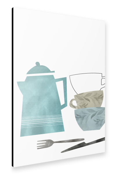 Alu-Dibond "Teatime Essentials" 30x20 cm artboxONE