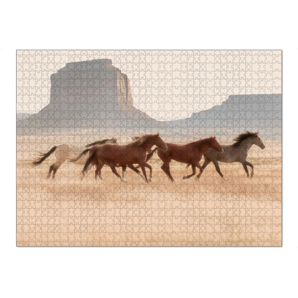 Puzzle Ravensburger "Südwestliche Pferde" artboxONE - Natur,Für Kinder,Tiere,Für Mama,Für Papa