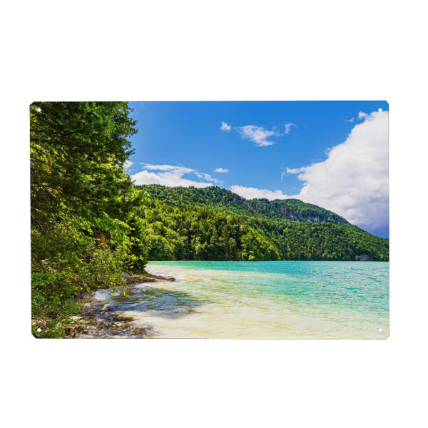 Metall Poster "Weißensee bei Füssen" artboxONE - Natur,Reise