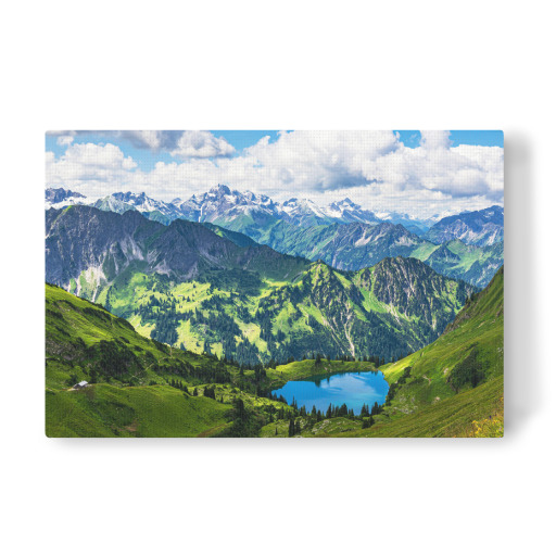 Nebelhorn with Alps and Seealpsee