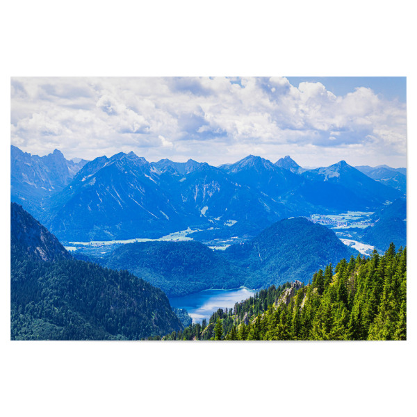 Poster "Tegelberg mit Alpen und Alpsee" artboxONE - Natur,Reise