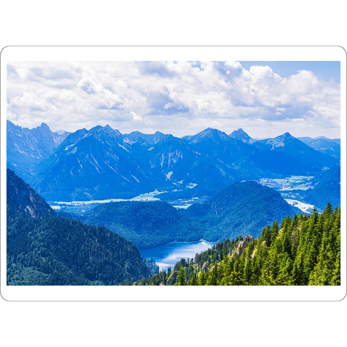 Tischset "Tegelberg mit Alpen und Alpsee" artboxONE - Natur,Reise
