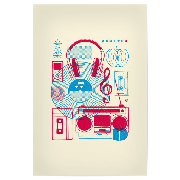 Poster "Musikutensilien" artboxONE - Musik