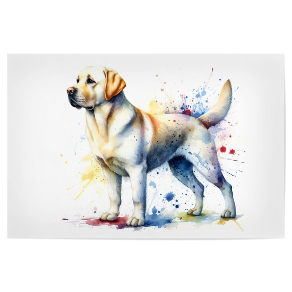 Poster "Labrador Retriever Hund B" artboxONE - Tiere,Abstrakt