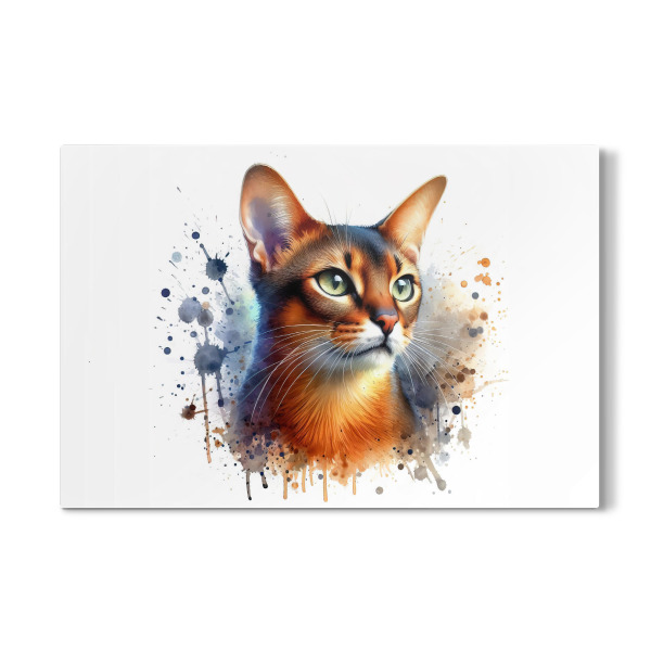 Galerie-Print "Abessinische Katze in Aquarell b" 30x20 cm artboxONE