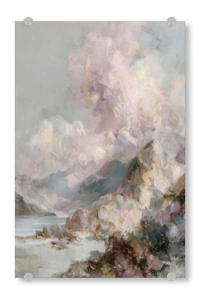 Acrylglasbild "Traumhafte Pastel Landschaft" artboxONE - Reise,Abstrakt