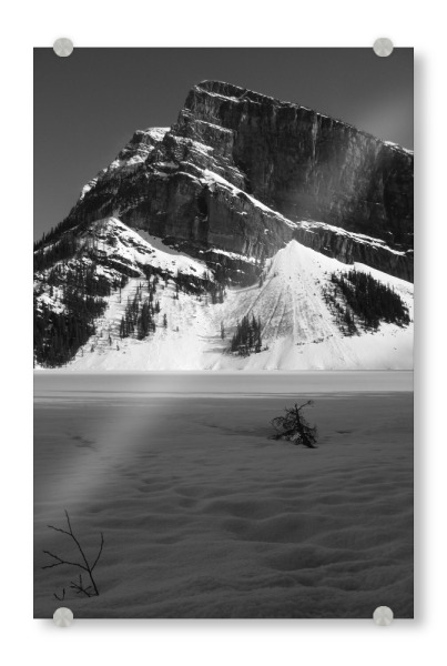 Acrylglasbild "Black & White Rockies" artboxONE - Natur,Reise,Schwarzweiß,Reise / Länder