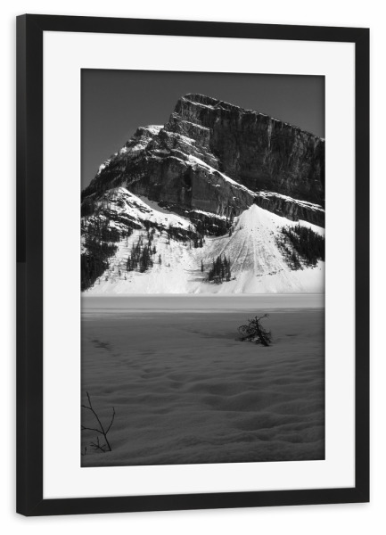Poster mit Rahmen schwarz "Black & White Rockies" artboxONE - Natur,Reise,Schwarzweiß,Reise / Länder