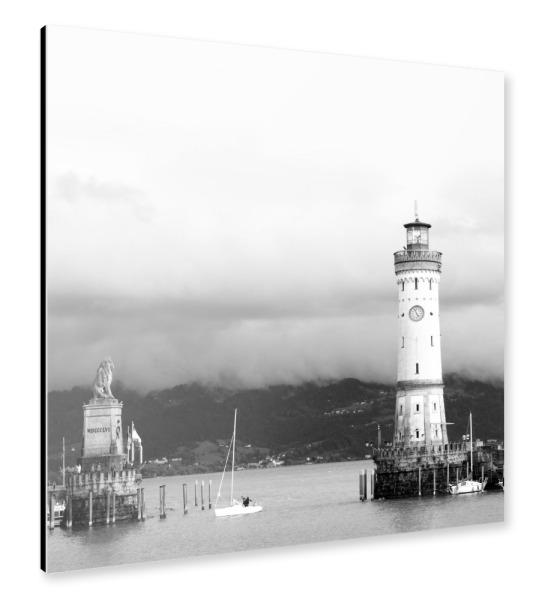 Alu-Dibond "Lindau, Hafen" 30x30 cm artboxONE