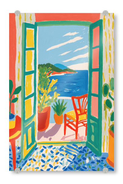 Acrylglasbild "Sommerliche Naturansicht" artboxONE - Natur,Abstrakt,Reise / Strand und Meer