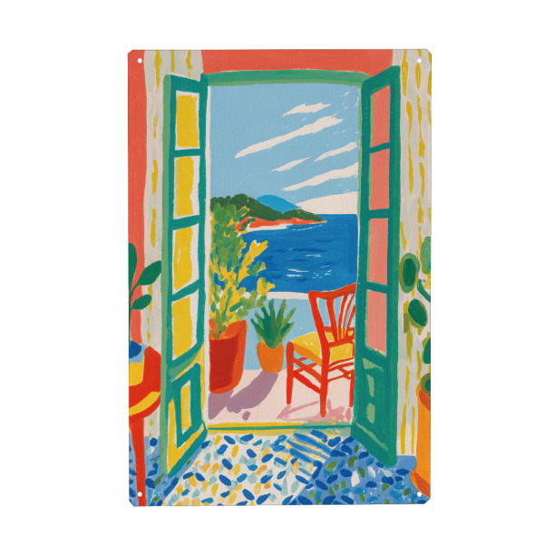 Holzbild "Sommerliche Naturansicht" artboxONE - Natur,Abstrakt,Reise / Strand und Meer