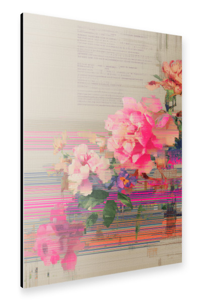 Alu-Dibond "Frische Blumen Farbexplosion" 75x50 cm artboxONE