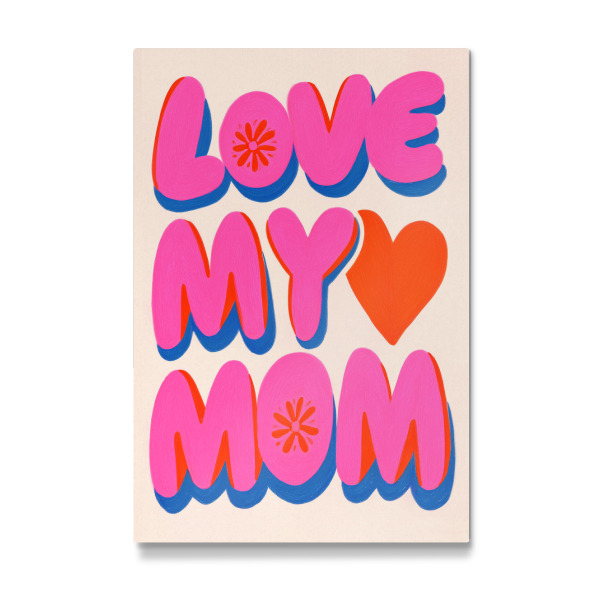 Galerie-Print "Love my Mom, pinki-pop" 30x20 cm artboxONE