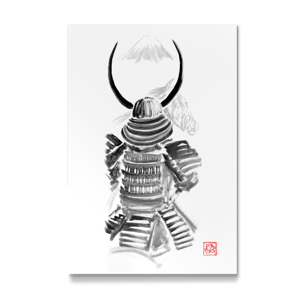 Galerie-Print "Samurai beobachtet Fuji" 30x20 cm artboxONE