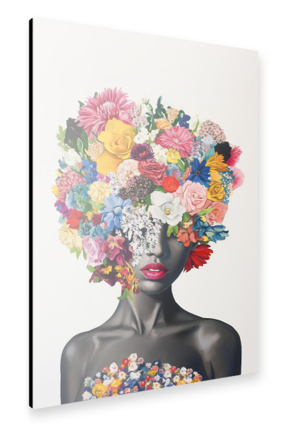 Alu-Dibond "Florale Weiblichkeit" 30x20 cm artboxONE