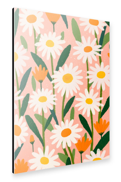 Alu-Dibond "Sommerspaß mit Margeriten" 75x50 cm artboxONE