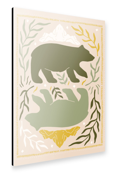 Alu-Dibond "Bear Country Serenity" 30x20 cm artboxONE