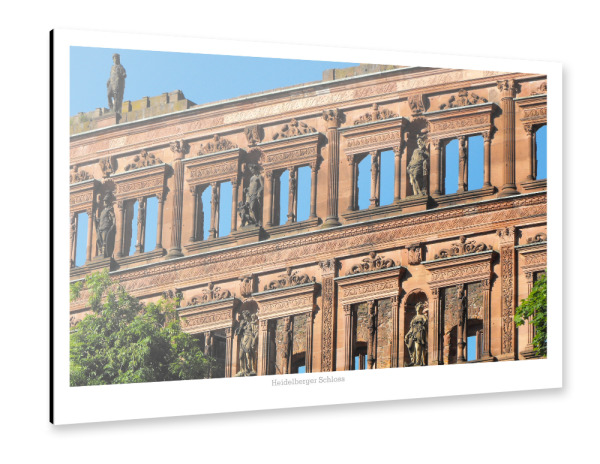 Alu-Dibond "Das Heidelberger Schloss" 30x20 cm artboxONE