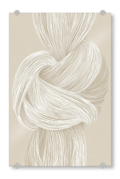 Acrylglasbild "Knoten Bündel" artboxONE - Natur,Abstrakt,Geometrie