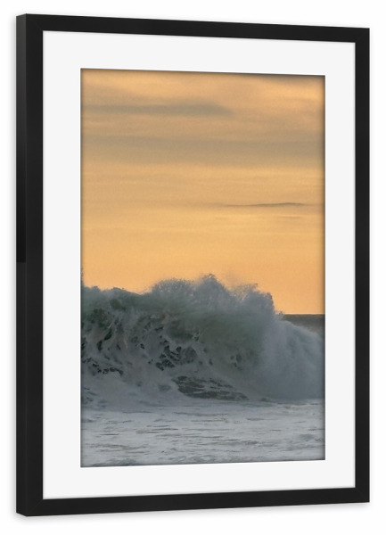 Poster mit Rahmen schwarz "Sonnenuntergangsurfen" artboxONE - Reise,Floral,Architektur,Reise / Strand und Meer,Unterwasser