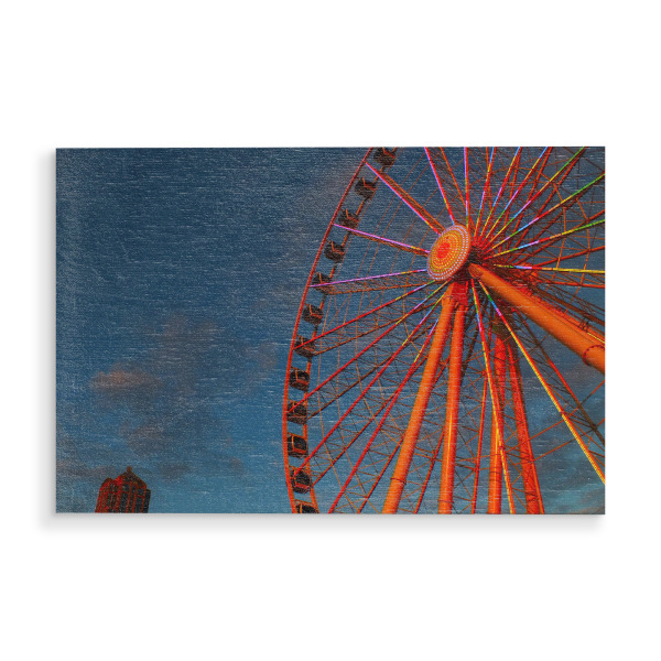 Holzbild "The Ferris Wheel" artboxONE - Reise,Reise / Länder,Festivals
