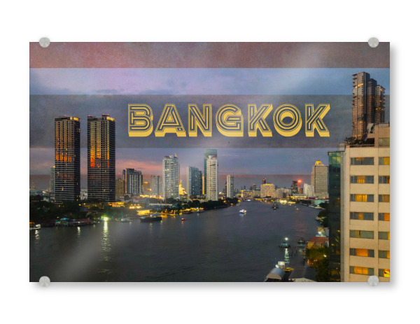 Acrylglasbild "Bangkok at Night" artboxONE - Städte,Reise,Architektur,Reise / Asien,Reise / Länder