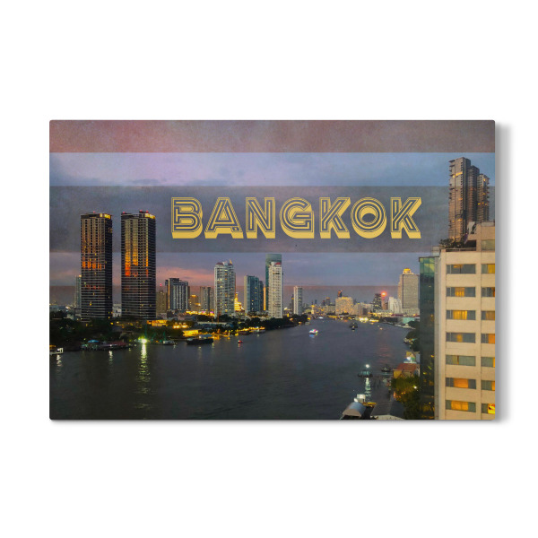 Galerie-Print "Bangkok at Night" 75x50 cm artboxONE