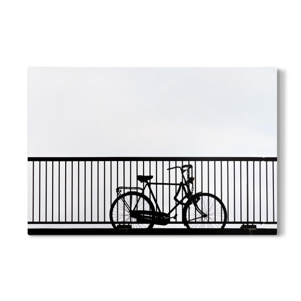 Galerie-Print "Fahrrad auf der Brücke" 75x50 cm artboxONE
