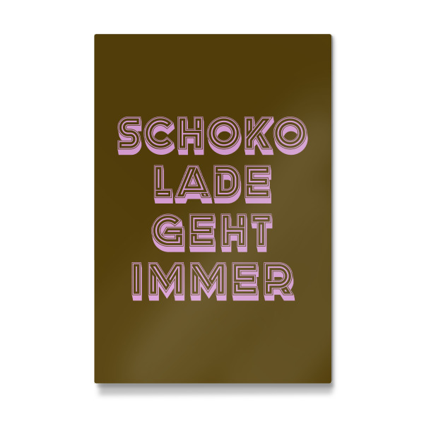 Galerie-Print "Schokolade geht immer" 75x50 cm artboxONE