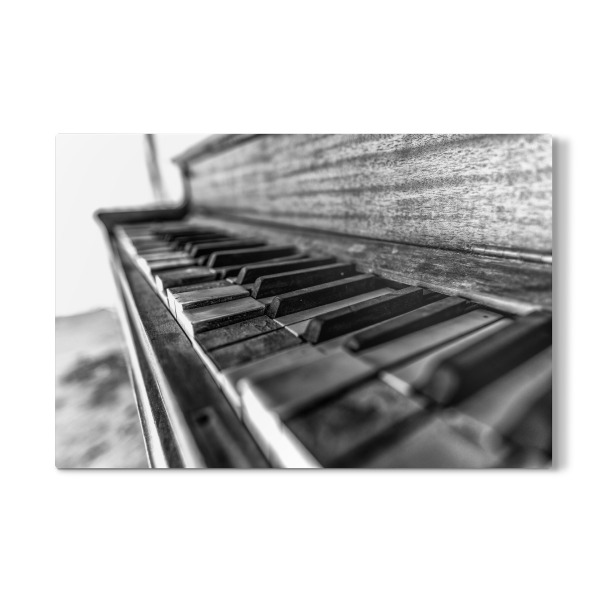 Galerie-Print "Altes Klavier in Schwarz und Weiß" 30x20 cm artboxONE