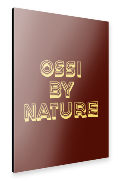 Alu-Dibond "Ossi by Nature" 75x50 cm artboxONE