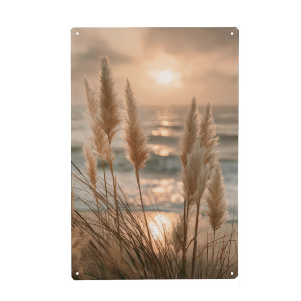 Metall Poster "Ein Moment vor der Nacht" artboxONE - Natur,Reise / Strand und Meer