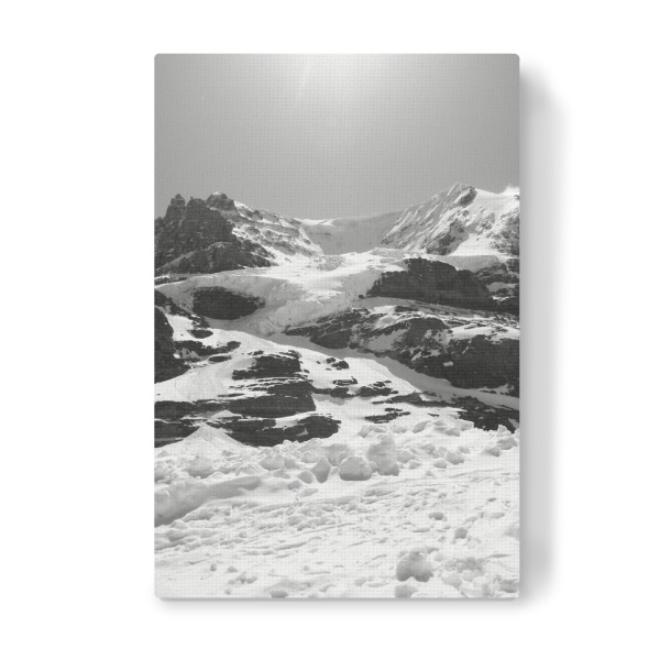 Leinwandbild "THE ATHABASCAN GLACIER" artboxONE - Natur,Reise,Schwarzweiß,Reise / Länder