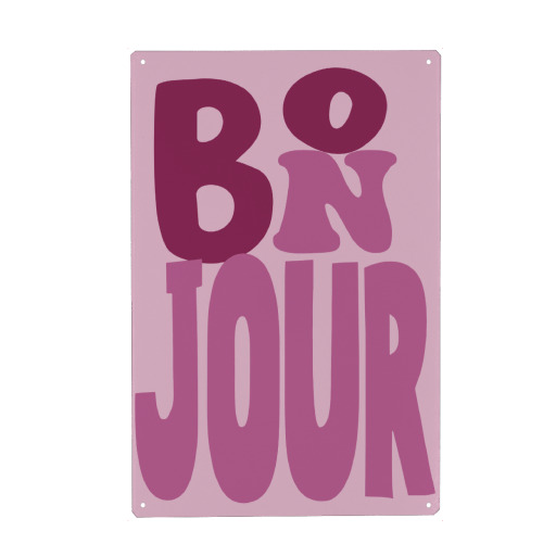 Bonjour Minimal Typography