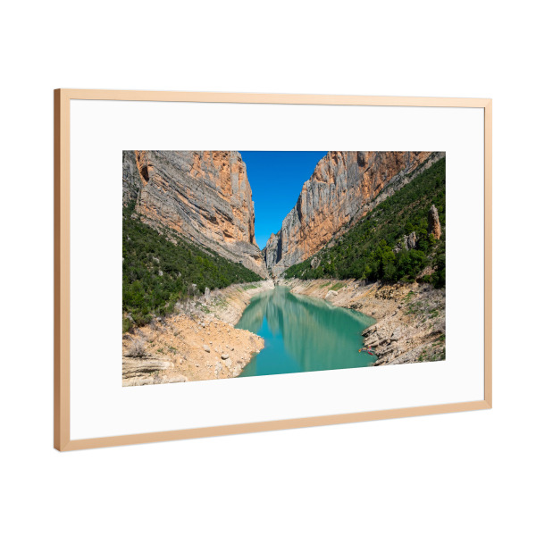 Poster mit Rahmen Kupfer "Großer Canyon in Spanien" artboxONE - Natur