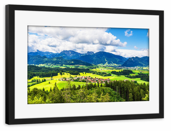 Poster mit Rahmen schwarz "Blick vom Isenberch" artboxONE - Natur,Reise,Architektur