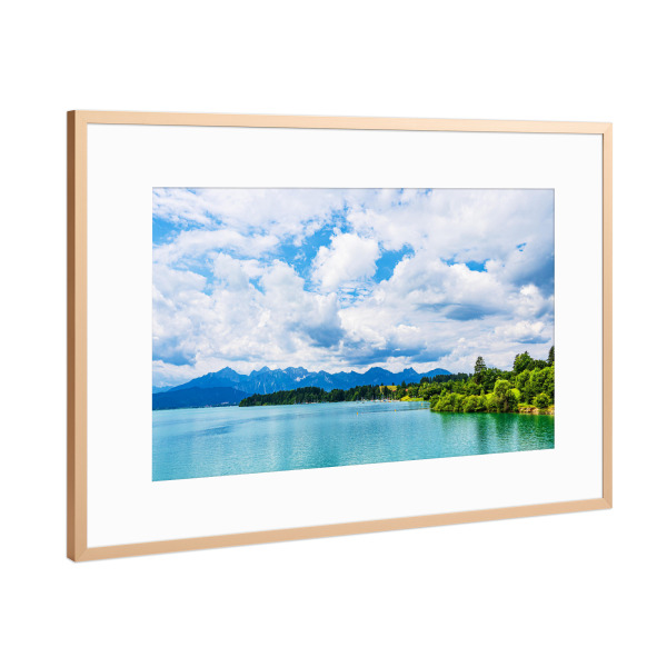 Poster mit Rahmen Kupfer "Forggensee bei Füssen" artboxONE - Natur,Reise