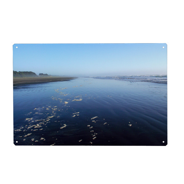 Metall Poster "A Beach at North California" artboxONE - Natur,Reise,Reise / Strand und Meer,Reise / Länder