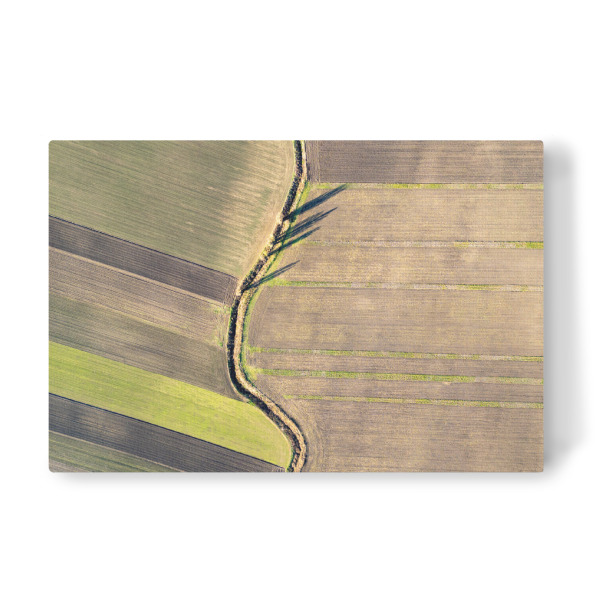 Leinwandbild "Aerial view of Agricultural fields" artboxONE - Natur