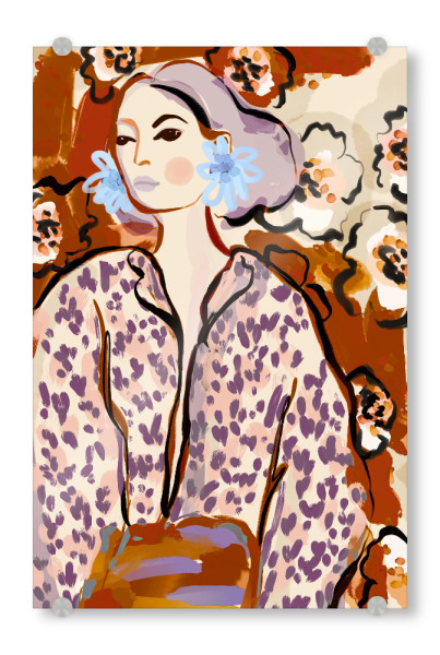 Acrylglasbild "Ember Gaze" artboxONE - Menschen,Für Mama