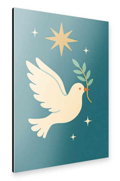 Alu-Dibond "Dove Of Peace" 75x50 cm artboxONE