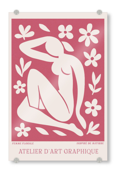 Acrylglasbild "Atelier D'art Graphique (new)" artboxONE - Floral,Abstrakt,Für Mama