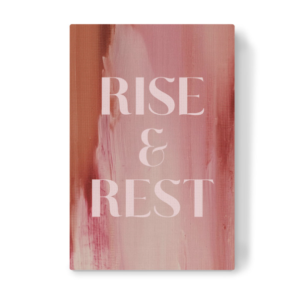 Leinwandbild "Soft Poems (Rise And Rest)" artboxONE - Abstrakt,Buchstaben,Für Mama