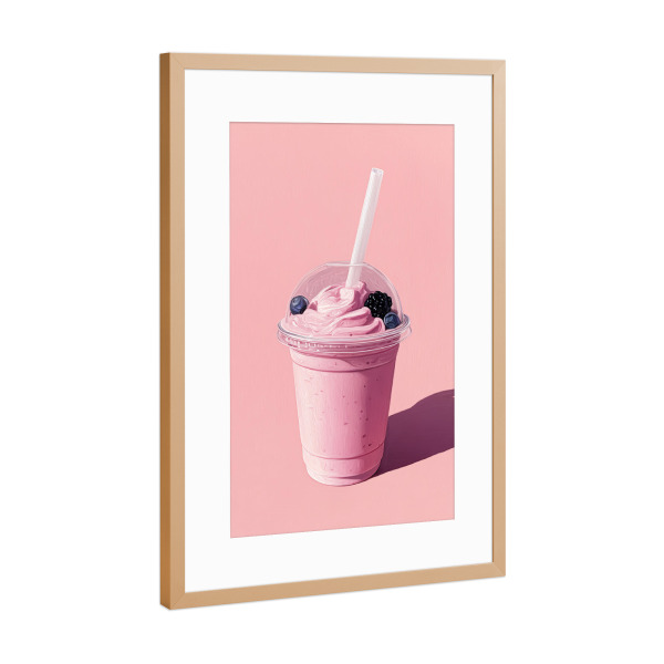 Poster mit Rahmen Kupfer "Süßer Sommer Smoothie" artboxONE - Natur,Essen & Trinken / Obst & Gemüse