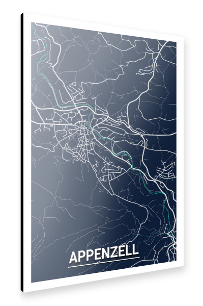 Alu-Dibond "Appenzell City" 30x20 cm artboxONE