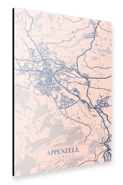 Alu-Dibond "Appenzell Stadt" 75x50 cm artboxONE