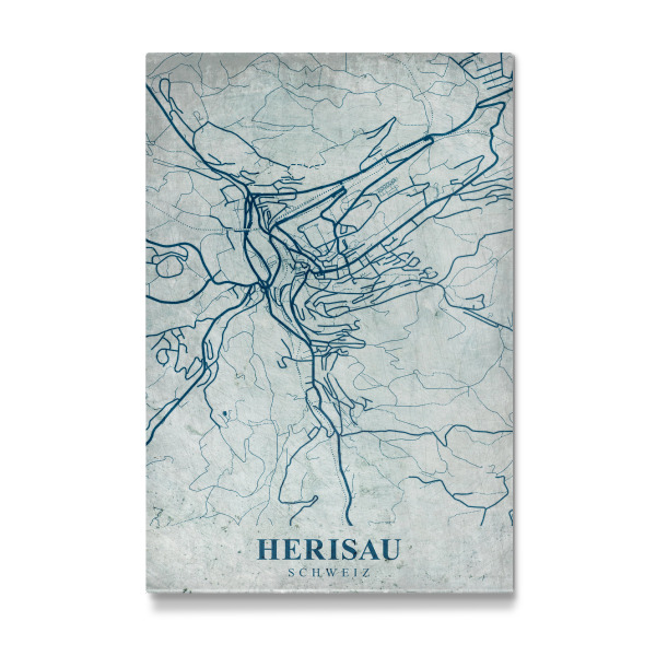 Galerie-Print "Stadt Herisau Retro Map" 30x20 cm artboxONE